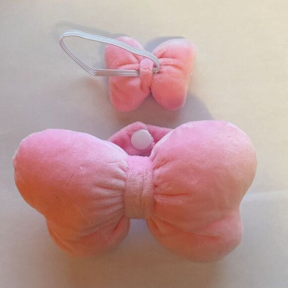 Labubu Pink Bow Wings and Pink Head Bow Labubu Halloween Costume Labubu Outfit - Picture 3 of 4